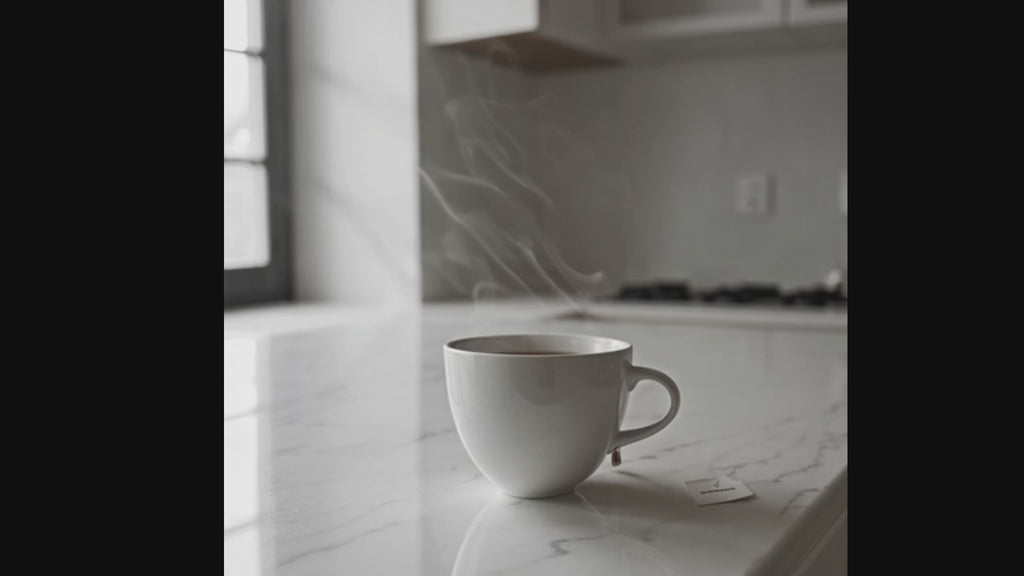 Video of tea steaming, herbal tea