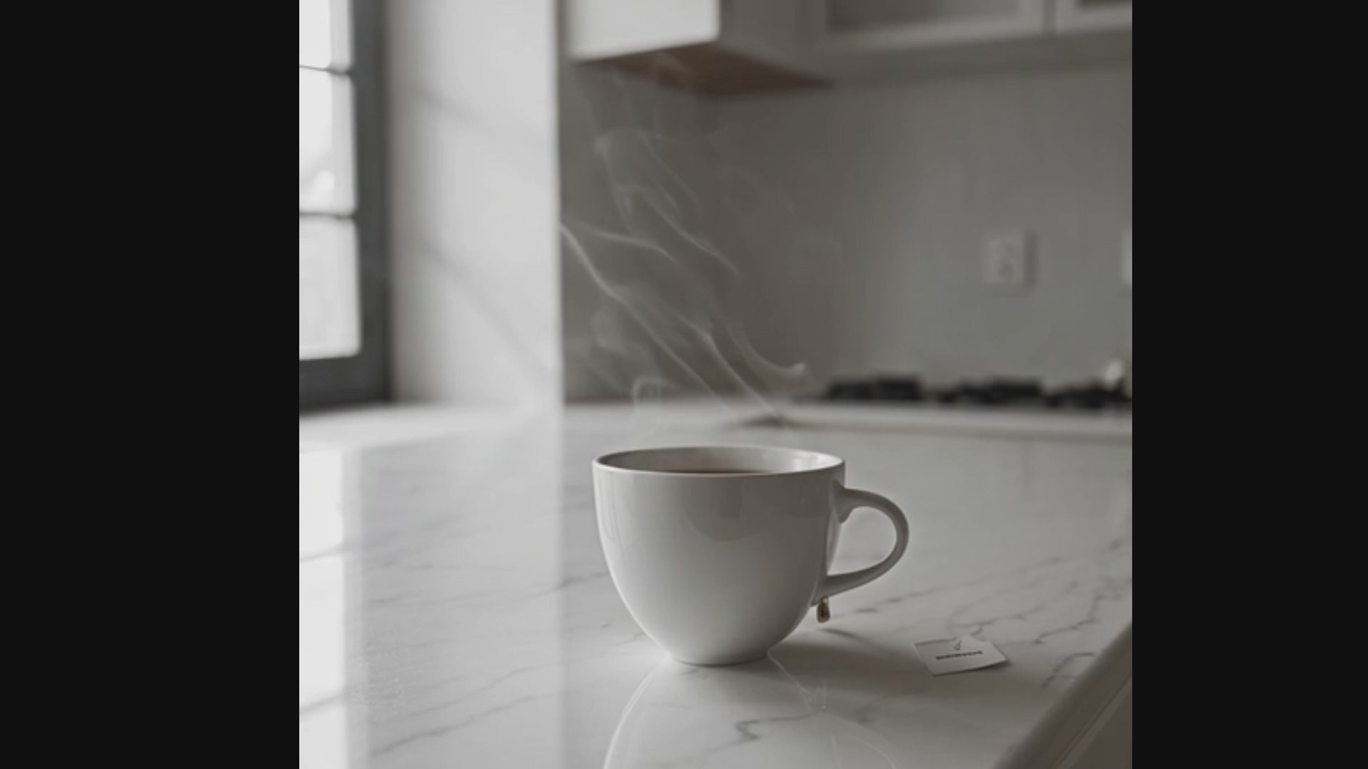 Video of tea steaming, herbal tea